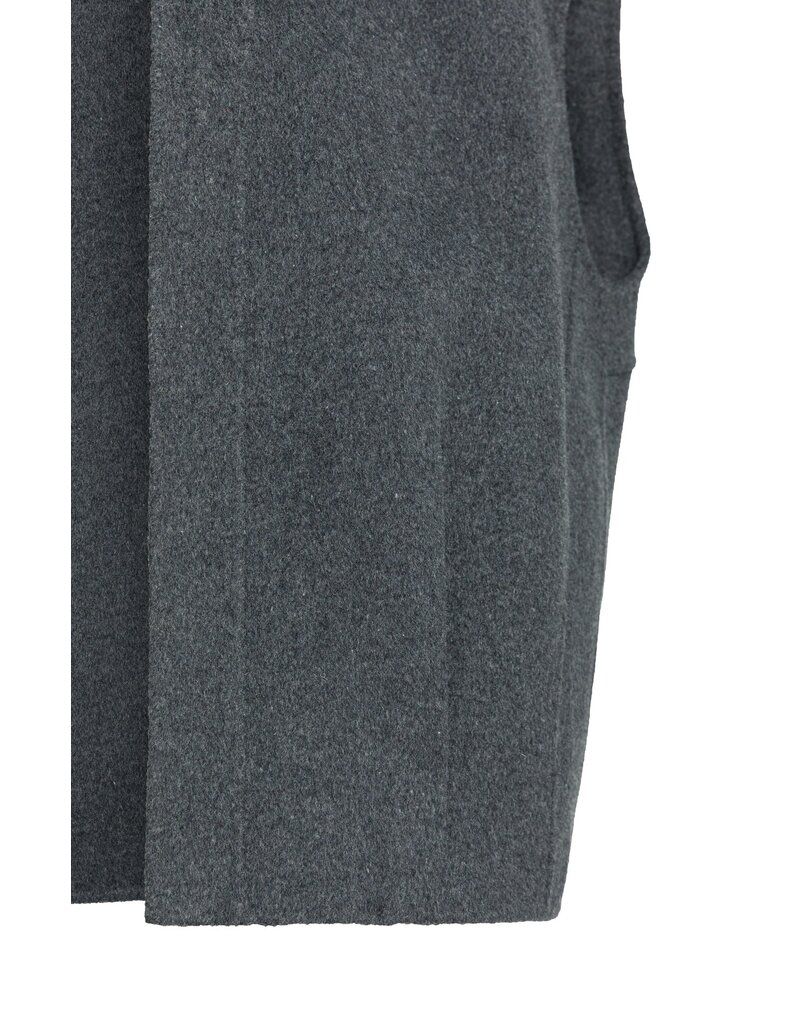 Yaya Yaya Oversized Woolmix Bodywarmer D.Grey Mel.