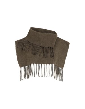 Yaya Yaya Scarf Franjes Slate Black Brown