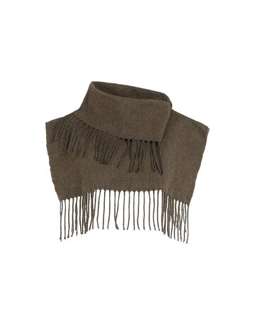 Yaya Yaya Scarf Franjes Slate Black Brown