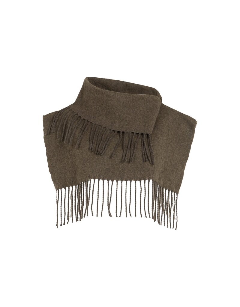 Yaya Yaya Scarf Franjes Slate Black Brown