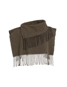 Yaya Yaya Scarf Franjes Slate Black Brown
