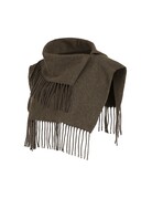 Yaya Yaya Scarf Franjes Slate Black Brown