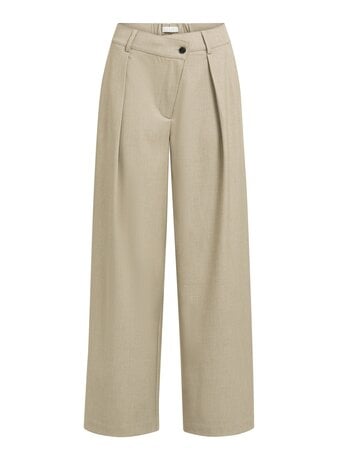 Yaya Yaya Woven Pant Sym. Zipper PC Grey Mel.