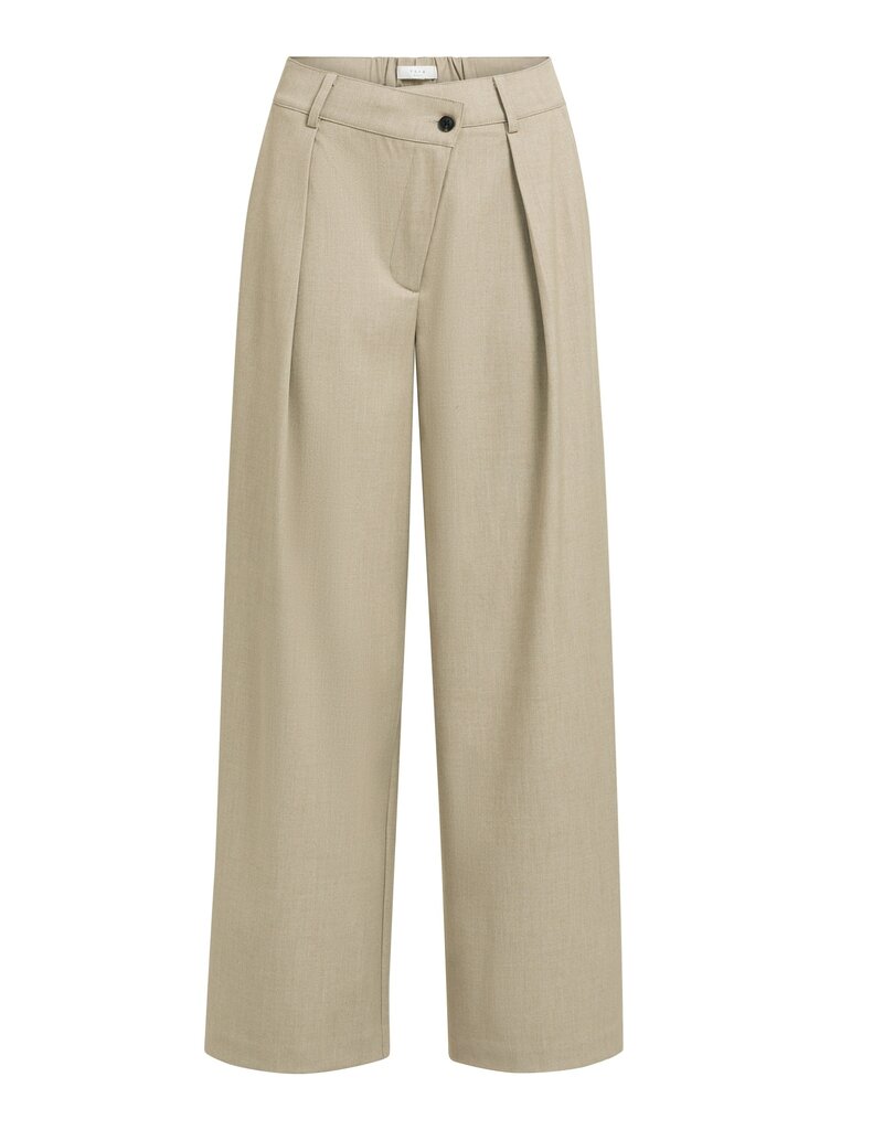 Yaya Yaya Woven Pant Sym. Zipper PC Grey Mel.