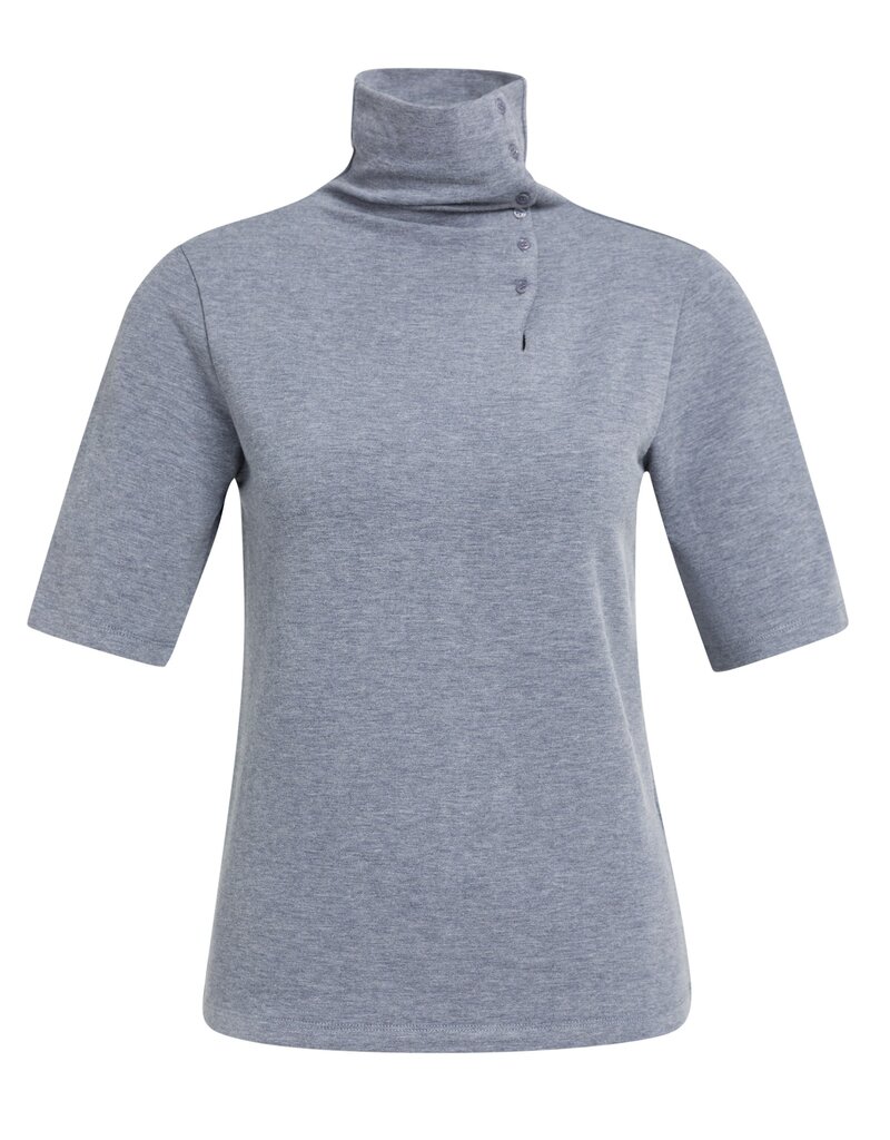 Yaya Yaya Soft Top Buttons Seal Grey Mel.