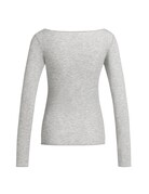 Yaya Yaya Top LS Round Neck Med.Grey Mel