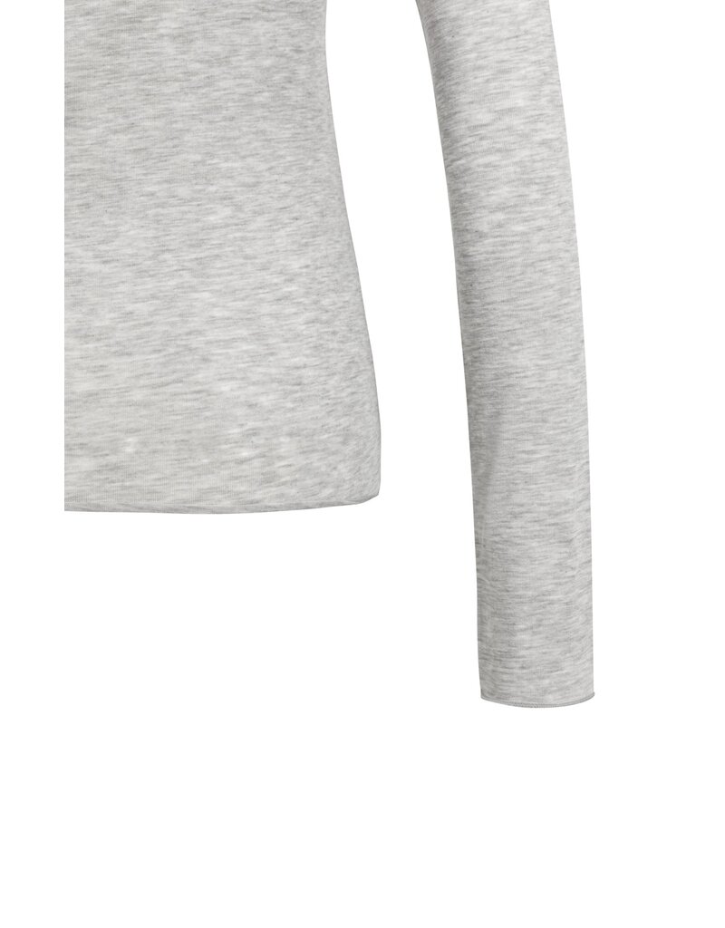 Yaya Yaya Top LS Round Neck Med.Grey Mel