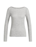 Yaya Yaya Top LS Round Neck Med.Grey Mel