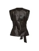 Co' Couture Co'Couture GittCC Pleat Top D,Brown