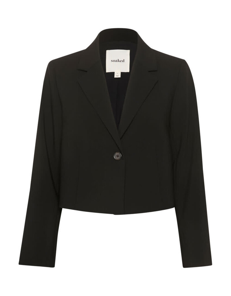Soaked Soaked SLCorinne Crop Blazer Black