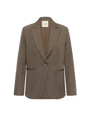 Soaked Soaked SLLilu Corinne Short Blazer Walnut Mel.