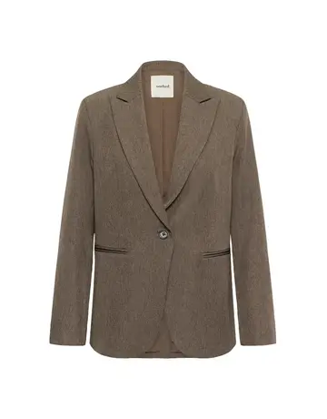 Soaked Soaked SLLilu Corinne Short Blazer Walnut Mel.