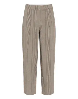 Soaked Soaked SLKinabalu Barrel Pant Nightsky Brown check