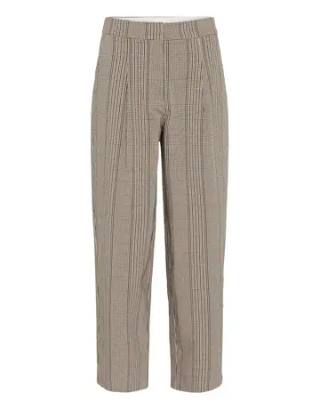 Soaked Soaked SLKinabalu Barrel Pant Nightsky Brown check