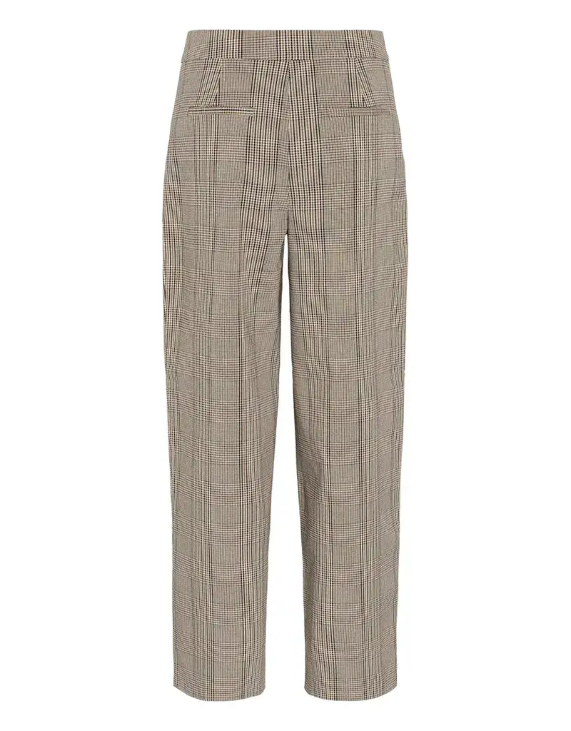 Soaked Soaked SLKinabalu Barrel Pant Nightsky Brown check