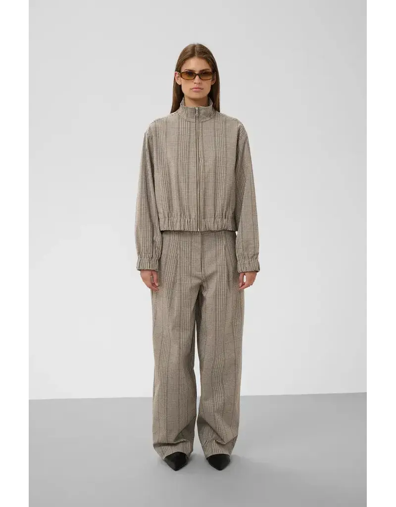 Soaked Soaked SLKinabalu Barrel Pant Nightsky Brown check