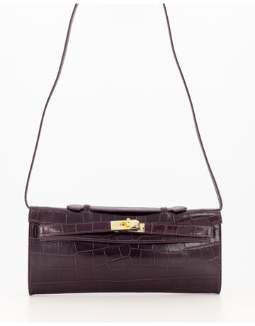 Feel Fashion Feel Tas Palermo Croco Bordeaux