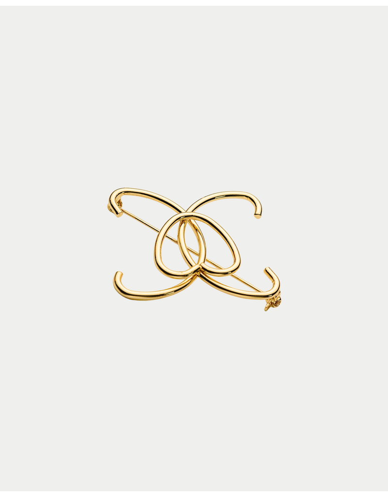 BOW19 Details Brosche Gold