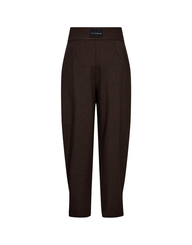 Haute L' Amitié HL Zeppe pleat Pant Mocca Mel.