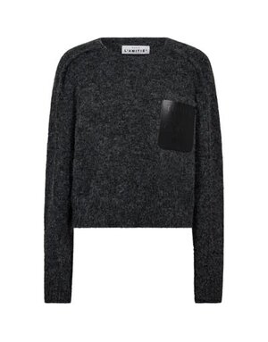 Haute L' Amitié HL Darcia Rev.Crop Knit Antra Mel.