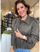 Feel Fashion Feel Blazer Kjenta ruit Bruin/Coffee black
