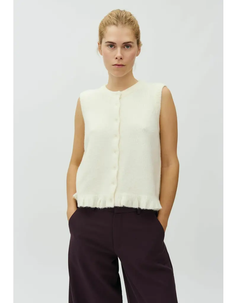 MBYM MBYM Frilana-M Cream Knit Top