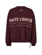 Haute L' Amitié HL New Studio Tie Sweat Wine