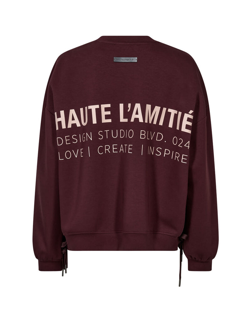 Haute L' Amitié HL New Studio Tie Sweat Wine