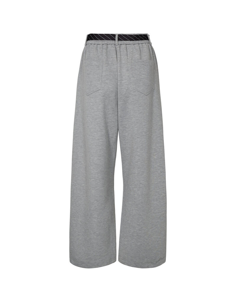 Haute L' Amitié HL  Maxi Split Tie Pant Grey Mel.