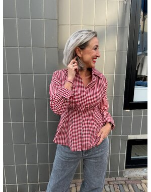 MBYM MBYM Isidor Blouse Red aura check