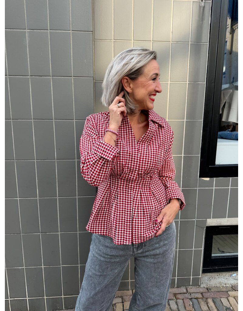 MBYM MBYM Isidor Blouse Red aura check