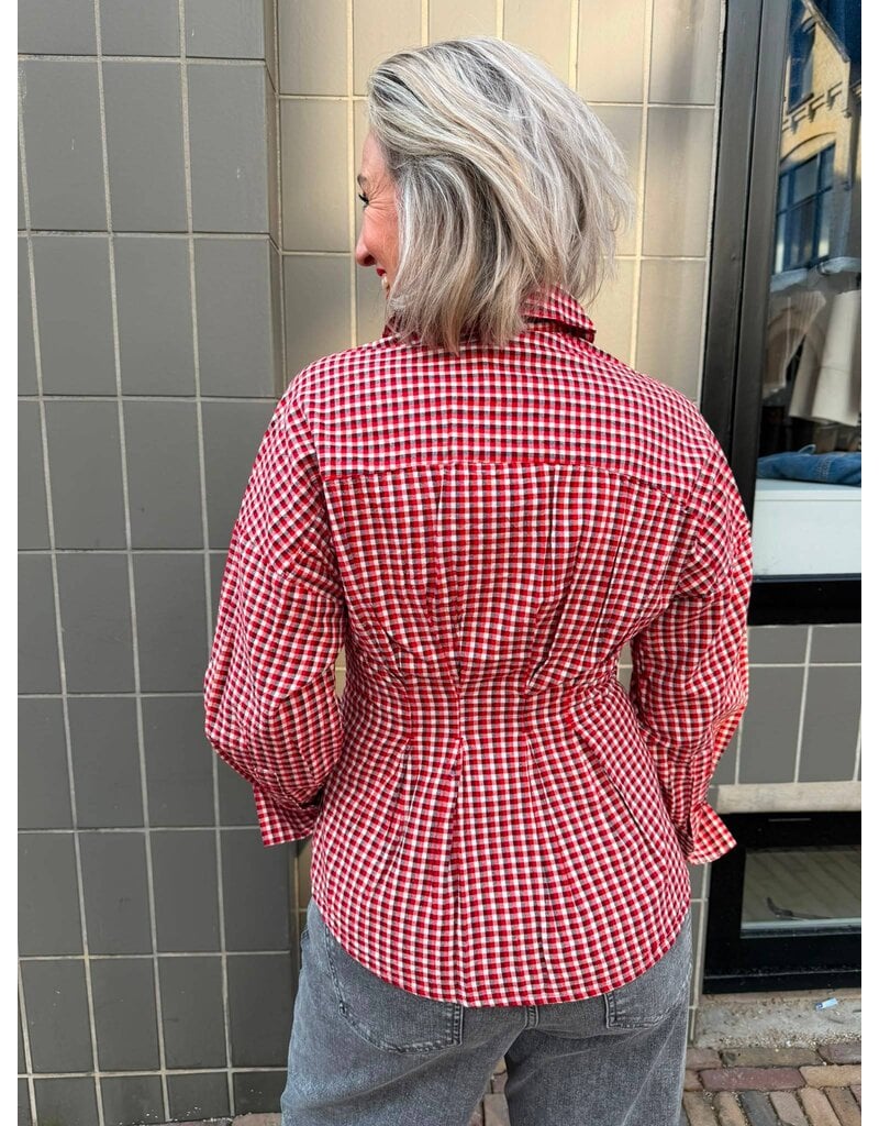 MBYM MBYM Isidor Blouse Red aura check