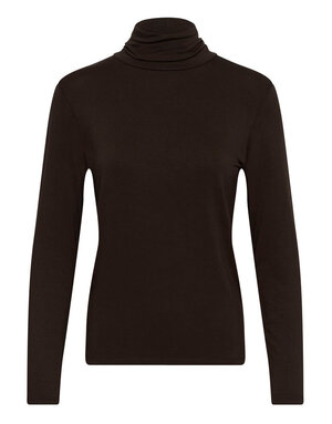 Soaked Soaked SLHanadi Rollneck LS Mole Brown