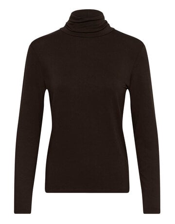 Soaked Soaked SLHanadi Rollneck LS Mole Brown
