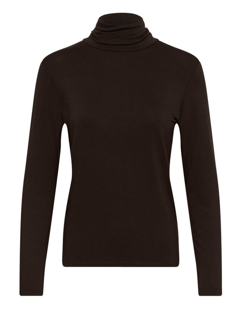 Soaked Soaked SLHanadi Rollneck LS Mole Brown