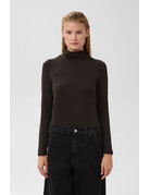 Soaked Soaked SLHanadi Rollneck LS Mole Brown