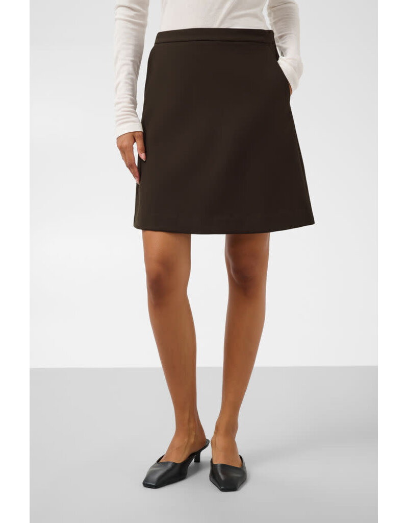 Soaked Soaked SLCorinne Aline skirt Mole Brown