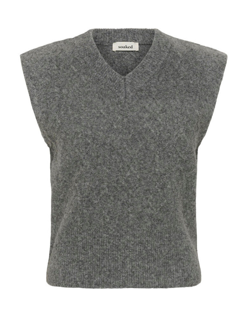 Soaked Soaked SLAcorn Vest Dark grey Mel