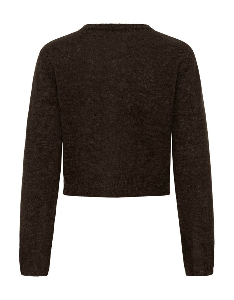 Soaked Soaked SLTuesday Ruffle Cardigan Mole Brown