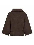 Co' Couture Co'Couture  RowCC Zip SS Knit Mocca