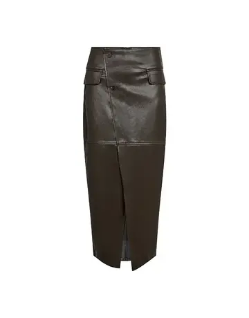 Co' Couture Co'Couture GittCC Asym Floor Skirt Dark Brown