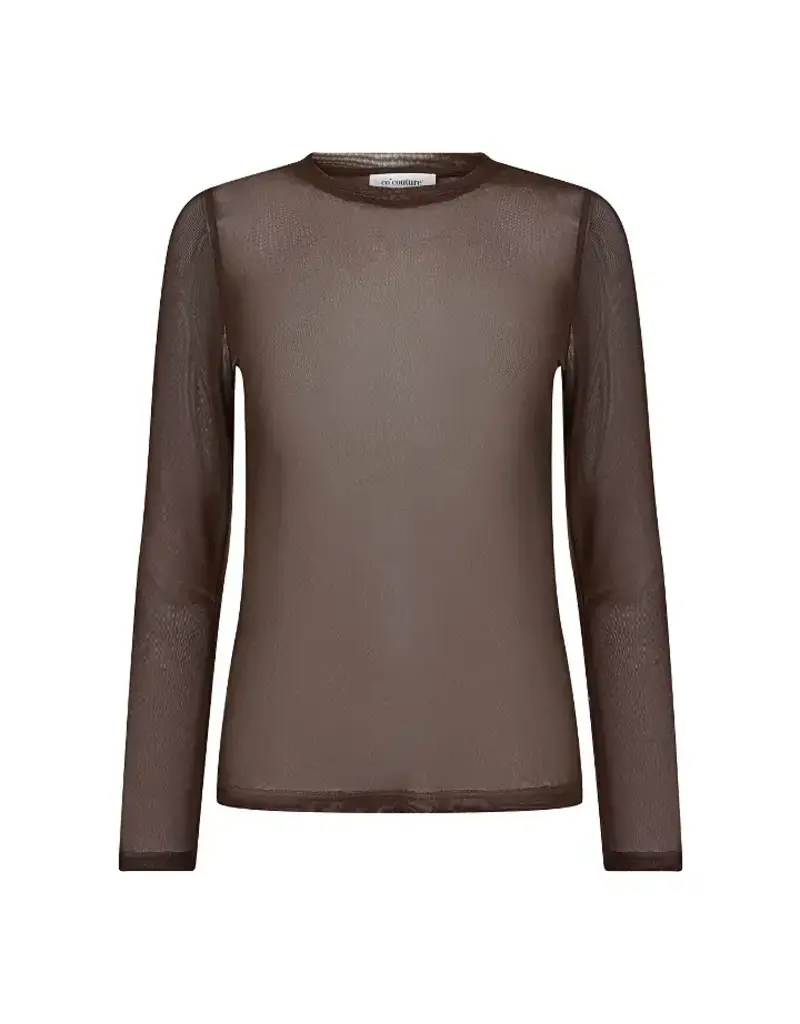 Co' Couture Co'Couture MeshCC O-neck Blouse brown