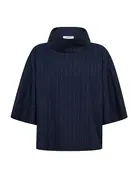 Co' Couture Co'Couture GabieCC Pin Funnel Neck Blouse Navy
