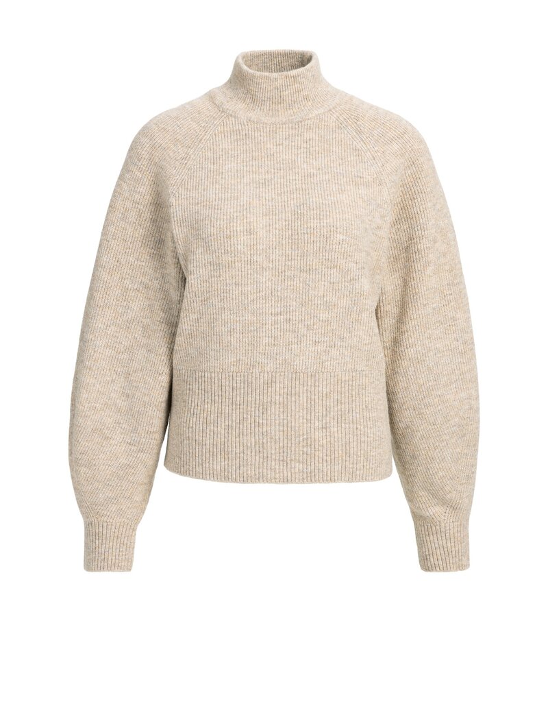 Yaya Yaya Trui Wijde Mouwen Light Beige Mel.