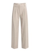 Yaya Yaya Zachte geweven broek wijde pijpen Beige Mel.