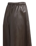 Yaya Yaya Midi-rok Faux Lth A-lijn Del. Brown