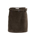 Yaya Yaya Suède minirok met riem Del.Brown