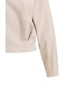 Yaya Yaya Flanellen top lange mouwen plooien Beige Mel