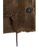 Yaya Yaya Oversized bodywarmer imitatiebont Cocoa Brown