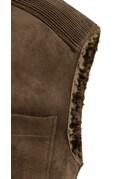 Yaya Yaya Oversized bodywarmer imitatiebont Cocoa Brown